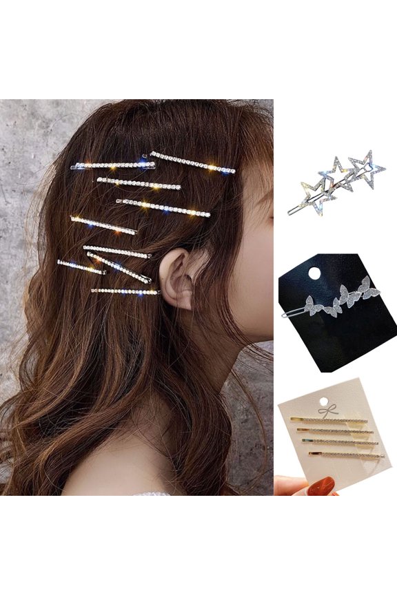 Women Hair Clip Girls Hair Accessories Barrette Fashion Charm Cute Rhinestone Accessories