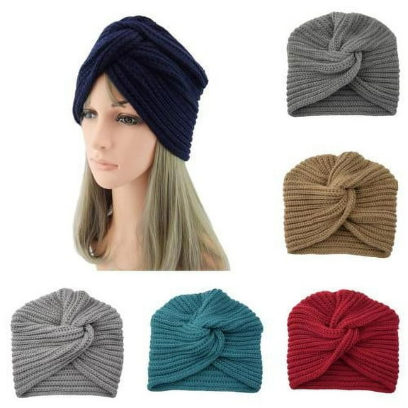 SPRING PARK Women Hat Knit Headbands Winter Ear Warmers, Head Wraps Crochet Hair Band Scrunchies Headbands