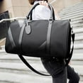 thumbnail image 1 of SPRING PARK Women Men Solid Color Handbag Shoulder Canvas Travel Tote Luggage Duffel Bag, 1 of 6