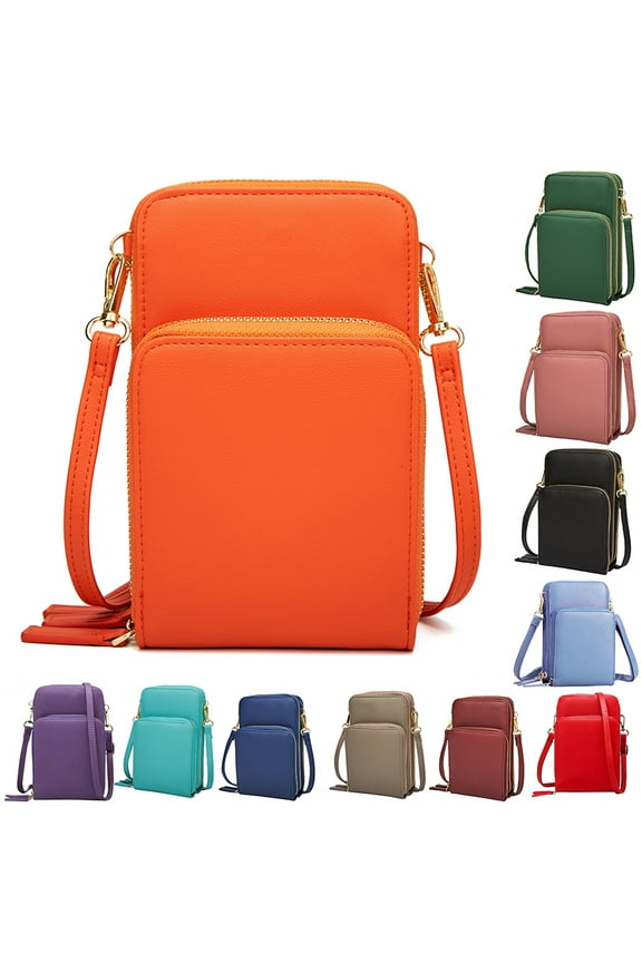 Women Mobile Phone BagMulti Pockets Crossbody Mini Purse Wallet Shoulder Pouch