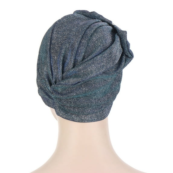 SPRING PARK Women Multi-color Knot Hat Head Hair Bow Knot Wrap Cap Hats Turban Headwear Cover Hijab Color