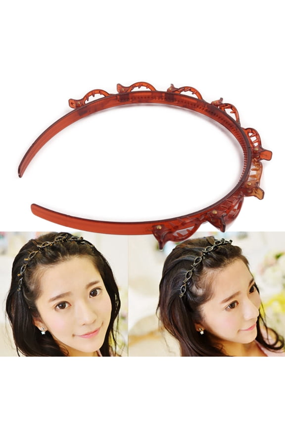Women Rhinestone Headband Hair Hoop Hair Clips Pin Claws Headband Headwear