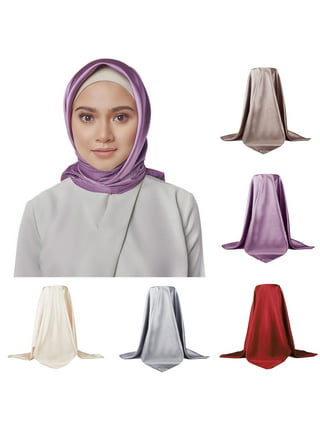 Yesbay 90x90cm Square Towel Imitated Silk Fabric Women Flower Print Head  Wrap Scarf 