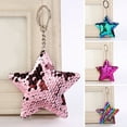 thumbnail image 1 of SPRING PARK Women Sequins Key Ring Star Glitter Rainbow Car Bag Keychain Pendant, 1 of 8