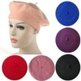 thumbnail image 1 of SPRING PARK Women Solid Color French Beret Hat Solid Color Beret Cap for Women Girls, 1 of 5