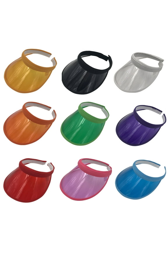 Women Summer Anti-UV Face Shield Empty Top Sun Visor Cap Outdoor Cycling Hat