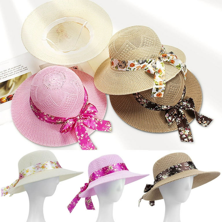 SPRING PARK Women Sun Hat Trendy Fisherman Hats Breathable Wide Brim  Fishing Summer Sun Hat
