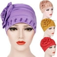 thumbnail image 1 of SPRING PARK Women Turban Flower Head Wrap Beanie Scarf Cap Hair Chemo Cap Loss Hat for Men and Women, 1 of 2