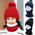 thumbnail image 1 of SPRING PARK Women Winter Beanie Hat Scarf Set Warm Knit Hat Thick Scarf Cap Neck Warmer for Women, 1 of 4