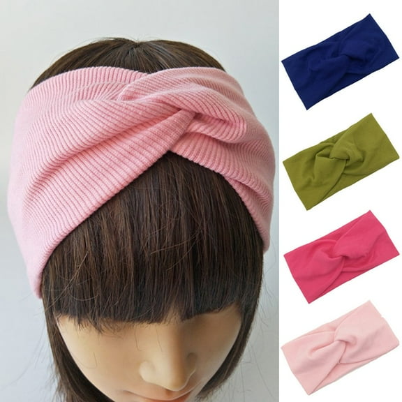 SPRING PARK Women's Cute Hair Band Twist Band Top Knot Headband Lady Wear Accessories