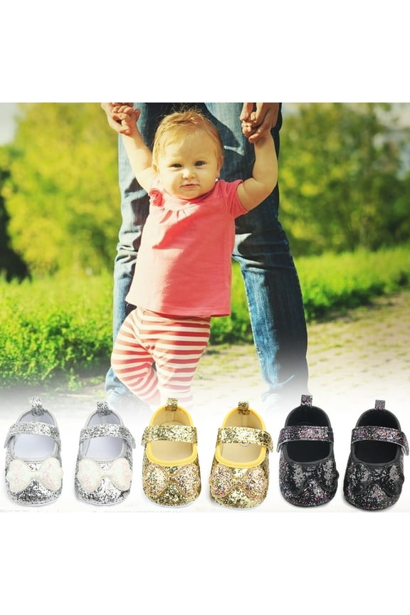 Womens Slip On Shoes Bowknot Sequins Flower Girl Ladies Party Sneakers