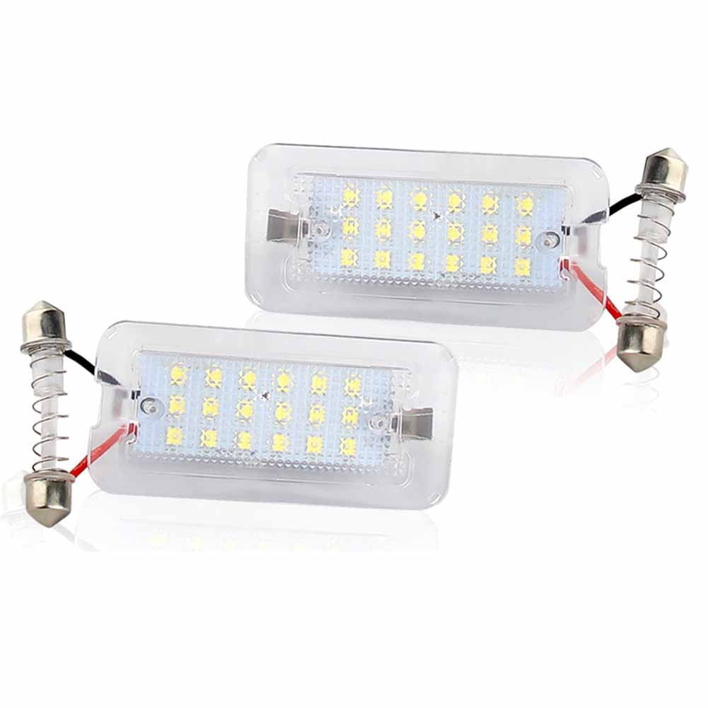 Spring Pair For Bmw E X E Error Free Led Number License Plate Lights Lamp Walmart Com