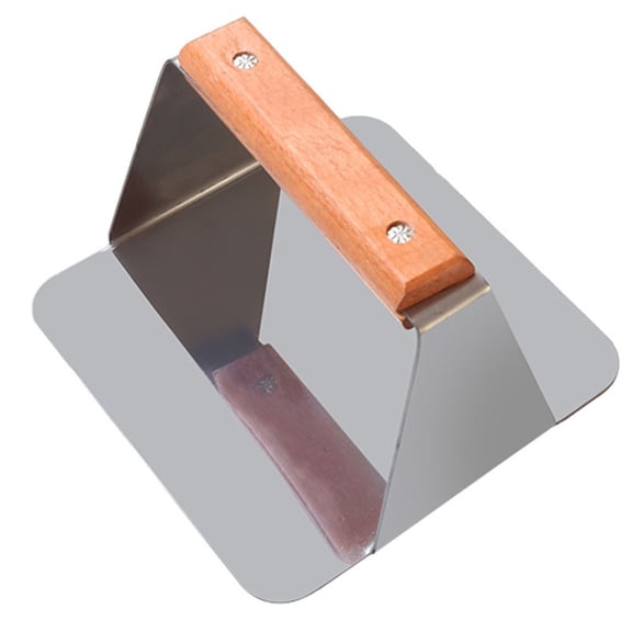 SPRING Paster Press Plate Stainless Steel Pie Press Hand Press Plate Square Or Round Burger Press For Griddles Bbq Kitchen Accessories