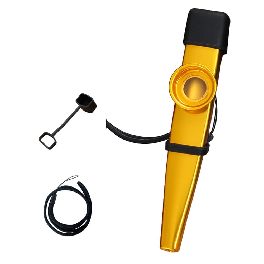 SPRING Portable 7 Colors Metal Kazoo With Kazoos Mouth Flute Set for