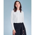 thumbnail image 1 of SPRING SEAON Women's Button Down Shirt Classic Long Sleeve Office Chiffon Blouse, 1 of 4