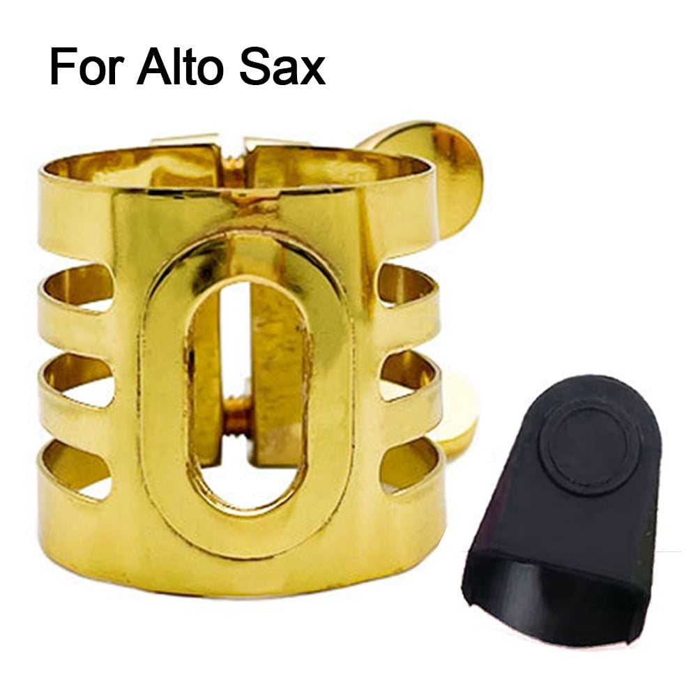 SPRING Sax Mouthpiece Clamp Reed Clip Soprano Alto Tenor Sax With Rubber Cover ALTO SAX