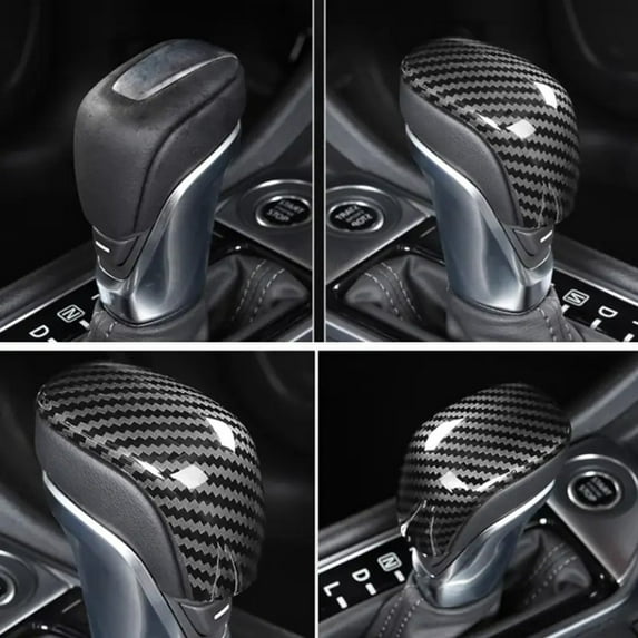SPRING Sleek And Stylish Carbon Fiber Look Gear Shift Knob Cover For Nissan Sentra