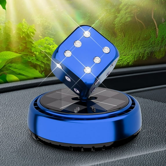 SPRING Solar Power Air Freshener Dashboard Remover Automotive Trim Dice Shape