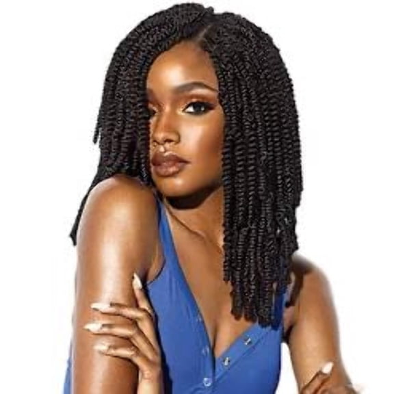 SENSATIONNEL RUWA SPRING TWIST 8 BRAID CROCHET WAVE HAIR FLAME RESISTANT SYNTHETIC FIBER