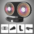 thumbnail image 1 of SPRING Usb Dual-Head Car Fan 360° Rotatable Atmosphere Suitable For Cars Campers Suv, 1 of 9