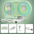 thumbnail image 1 of SPRING Usb Dual-Head Car Fan 360° Rotatable Atmosphere Suitable For Cars Campers Suv, 1 of 5
