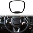 thumbnail image 1 of SPRING Vehicle Modification Black Steering Wheel Trim Cover Black Steering Wheel Cover Easy Installation Seamless Integration Stylish, 1 of 9