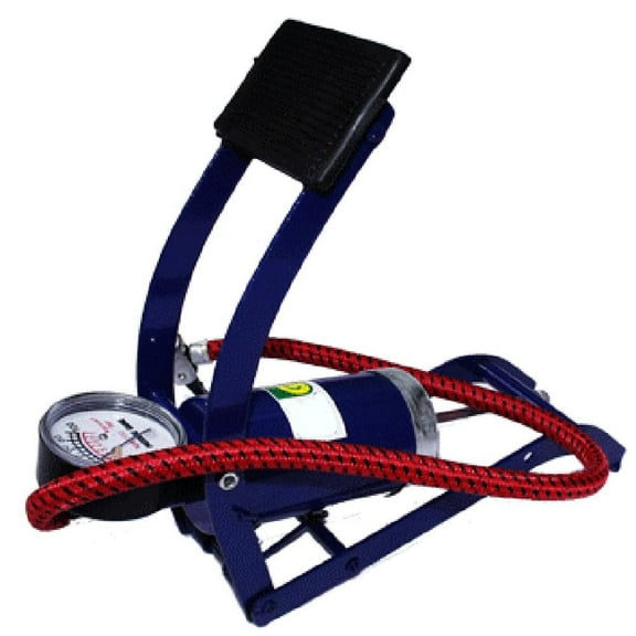 SPRING With Tire Air Pressure Gauge For Car Portable High Pressure Pedal Inflator Pump