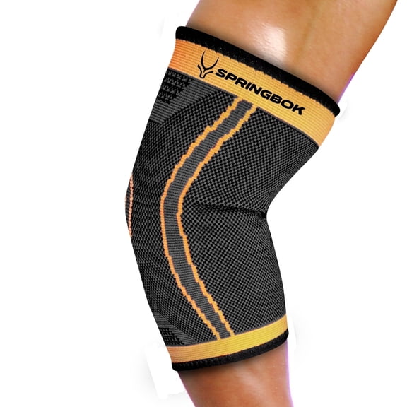 Springbok Elbow Brace Compression Sleeve for Men & Women (Pair) for Tendonitis, Arthritis, Bursitis, Golfers & Tennis Elbow, Weightlifting, Workouts, Pain Relief, Recovery