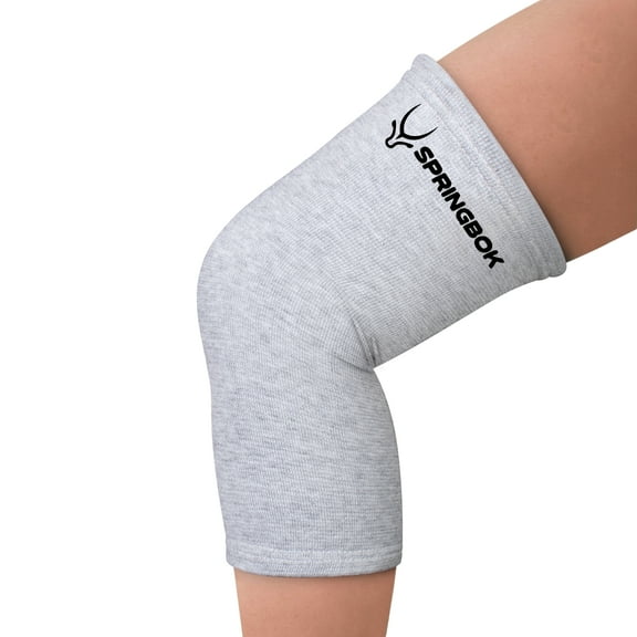 SPRINGBOK Bamboo Fabric Knee Brace 4-Way Stretch & Compression Support for Men & Women Pain Relief & Joint Stability (1 Pair)-Large