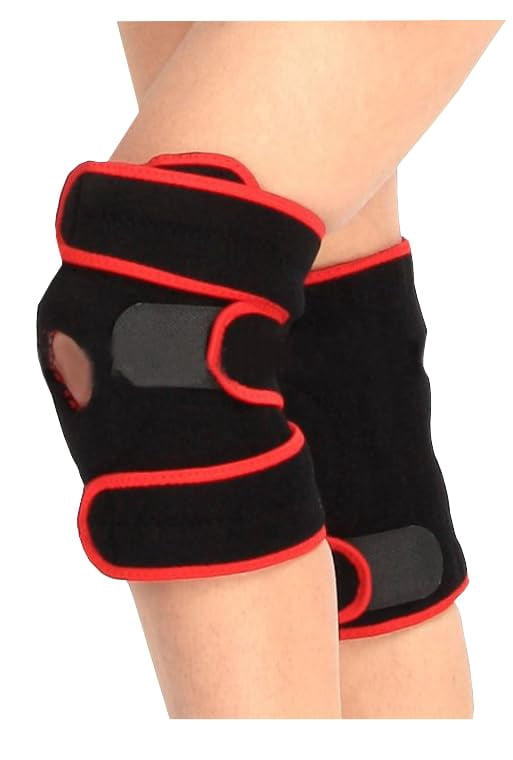 SPRINGBOK Knee Brace with Open Patella – Adjustable Compression Support for ACL, Meniscus Tear, Arthritis, Tendon Pain – Breathable Knee Stabilizer for Sports, Running, Injury Recovery – Black, 1 Pc