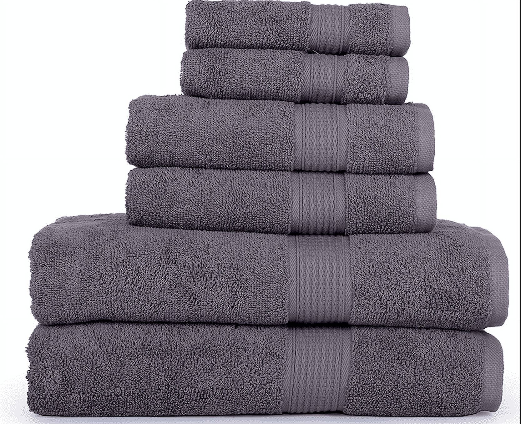 6-Piece Luxury Bath Towel Set: Includes 2 Bath Towels, 2 Hand Towels & –  Linteum Textile Supply