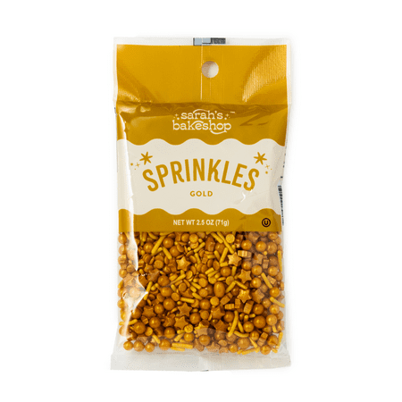 Sarah's Bakeshop Sprinkle Bag Gold 2.5oz