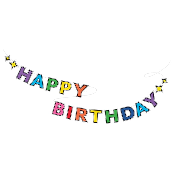 Sprinkles and Smile x Bonjour Fete Rainbow Happy Birthday Banner, Birthday Party