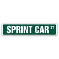 thumbnail image 1 of SPRINT CAR Street Sign short track race racing helmets | Indoor/Outdoor |  24" Wide, 1 of 5