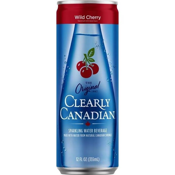 Clearly Canadian Spring Water Cherry 12oz (pack of 6) - Sparkling Water