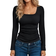 Square Neck Shirts for Women Clothing