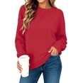 thumbnail image 1 of SPROUTOP Sweatshirt for Women Long Sleeve Crew Neck Pullover Loose Ladies Winter Tops, 1 of 9