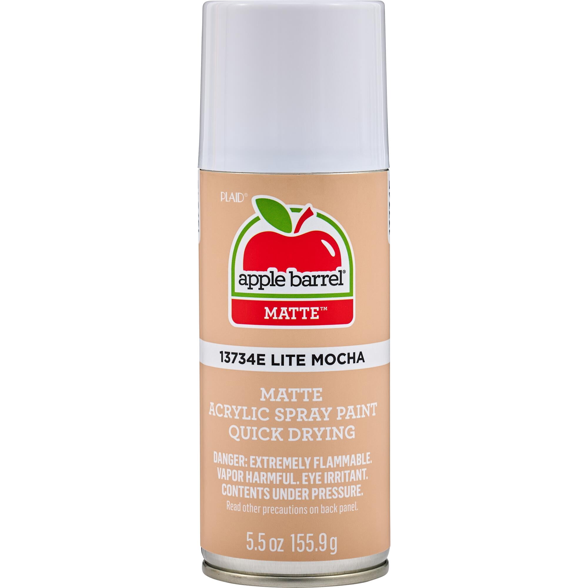 Apple Barrel Quick Drying Acrylic Spray Paint, Matte Finish, 5.5 oz, Lite Mocha