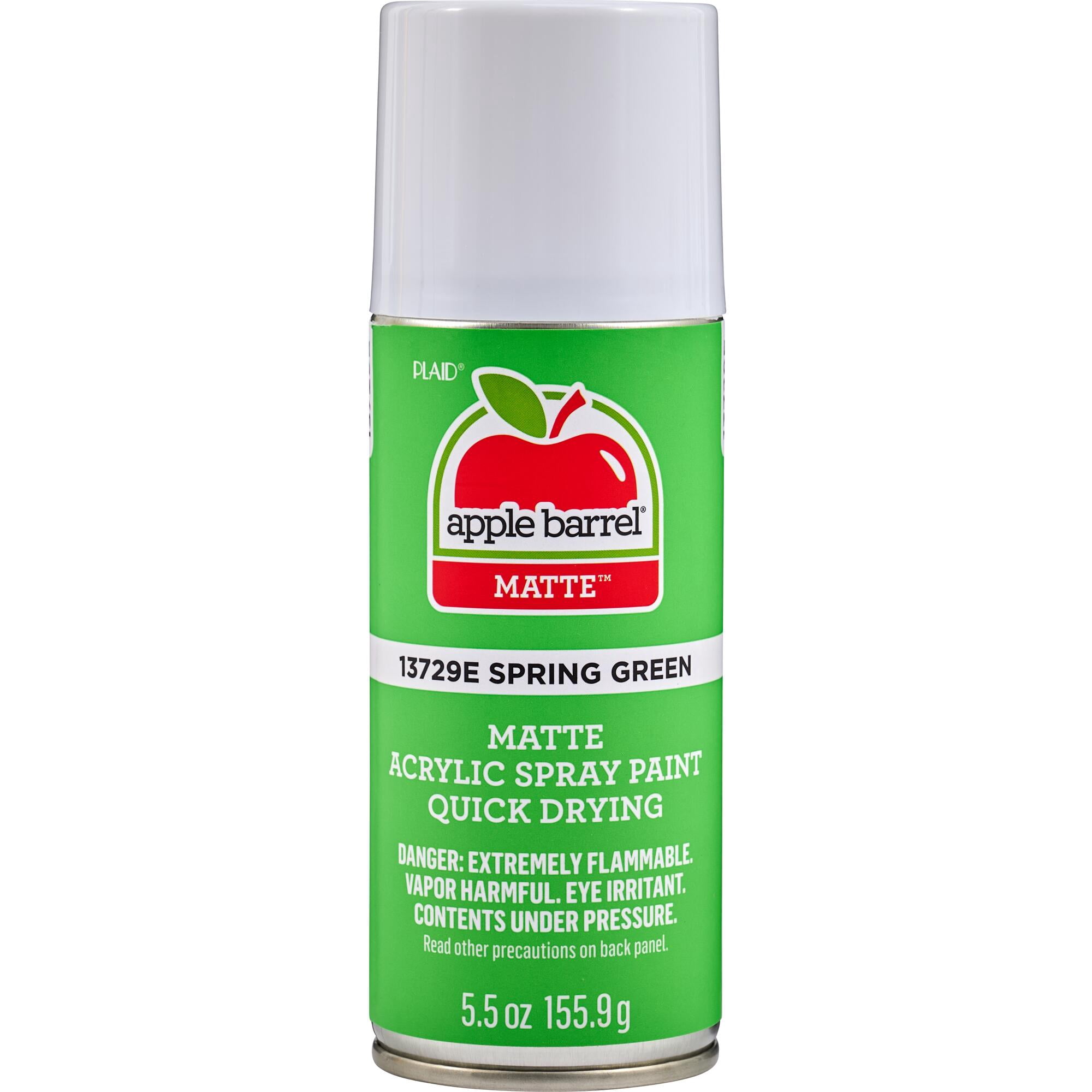 Apple Barrel Quick Drying Acrylic Spray Paint, Matte Finish, 5.5 oz, Spring Green