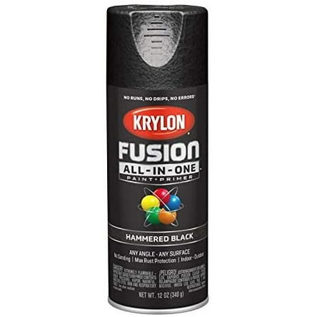 Sherwin-Williams Fusion Spray Paint Matte - Interior/Exterior - 12 Oz, Black — Interior & Exterior Use, Professional Finish