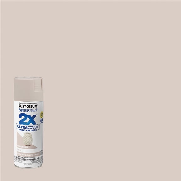 Rust-Oleum Painter's Touch Spray Paint - Gloss Finish - 12 oz, Beige, Smokey Beige  Interior & Exterior Use, Professional Finish