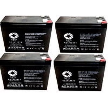 Mighty Max 4-Pack 12V 10AH Lead Acid Batteries – For Currie EZip Trailz Electric Bike & More