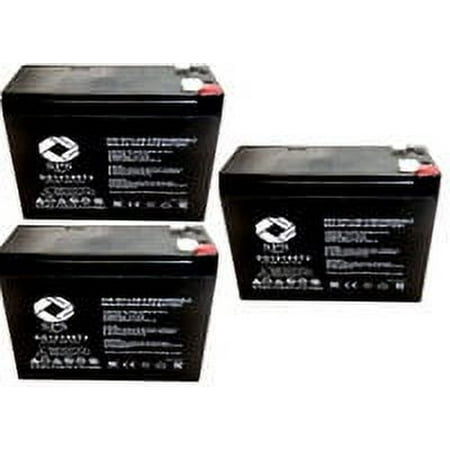 SPS Brand 12V 10Ah Replacement Battery (SG12100T2) for SLA Currie Izip Ezip ebike Electric Bike S (3 Pack)
