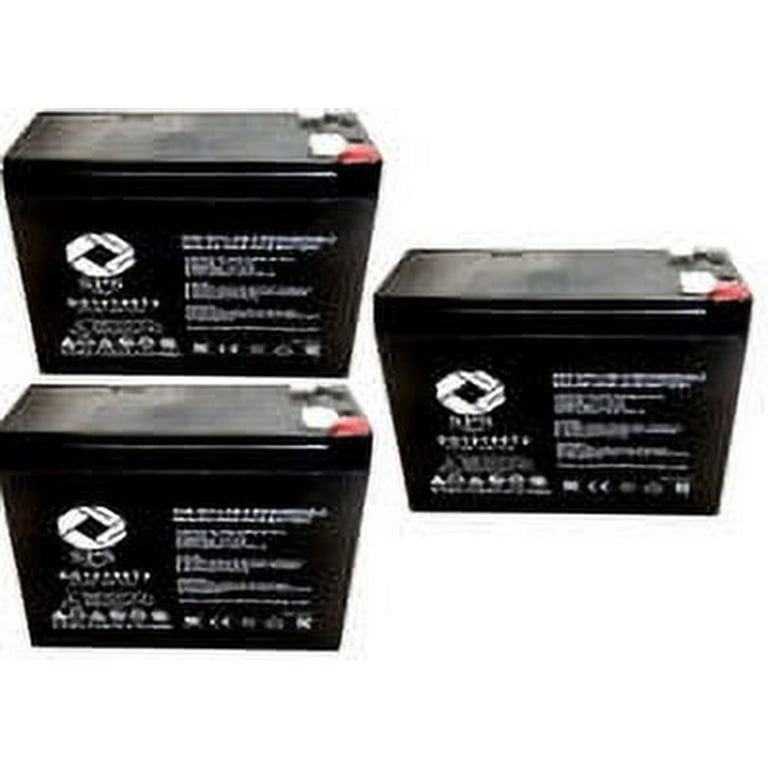 SPS Brand 12V 10Ah Replacement Battery (SG12100T2) for Simplex 20819272 (3  Pack) 