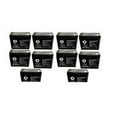 thumbnail image 1 of SPS Brand 12V 10Ah Replacement Battery (SG12100T2) for Sonnenschein A212/6-0S (10 Pack), 1 of 1