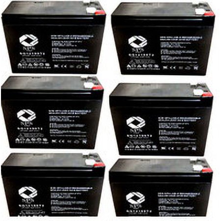 SPS Brand 12V 10Ah Replacement Battery (SG12100T2) for Universal Power UB12100-S (D5719) (6 Pack)