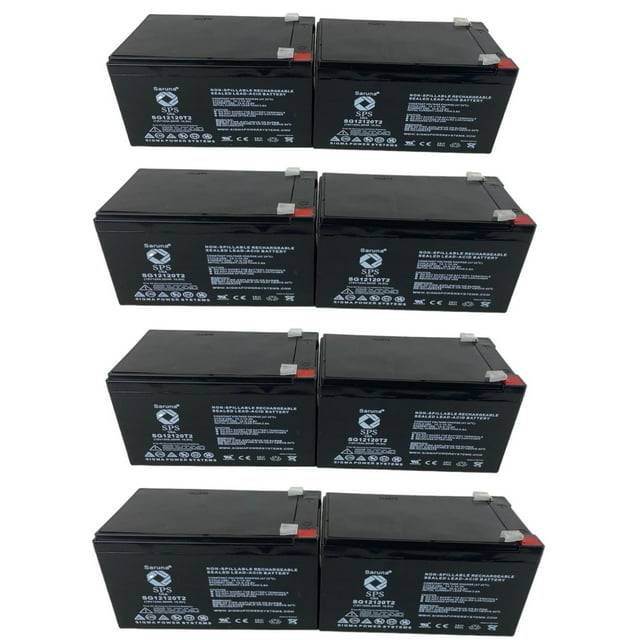 SPS Brand 12V 12Ah Replacement Battery (SG12120T2) for Dual-Lite LZ65 Emergency Light (16 Pack)