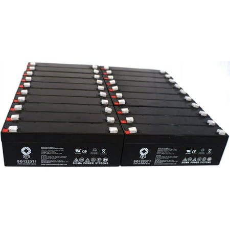 SPS Brand 12V 2.3 Ah Replacement Battery (SG1223T1) for Novametrix 840 VFD TRANSCUTANEOUS MONITOR (20 Pack)