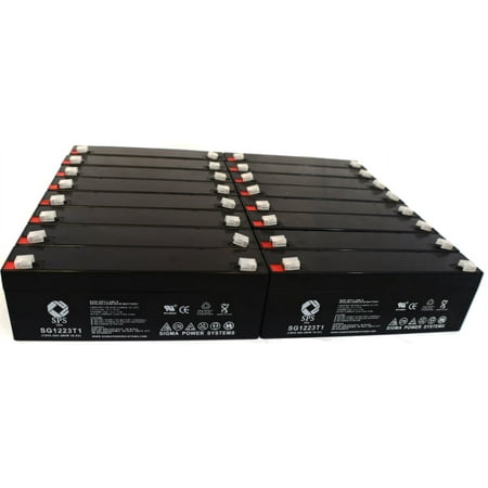SPS Brand 12V 2.3 Ah Replacement Battery (SG1223T1) for Roman Labs NB200 FREEDOM NEBULIZER (12 Pack)