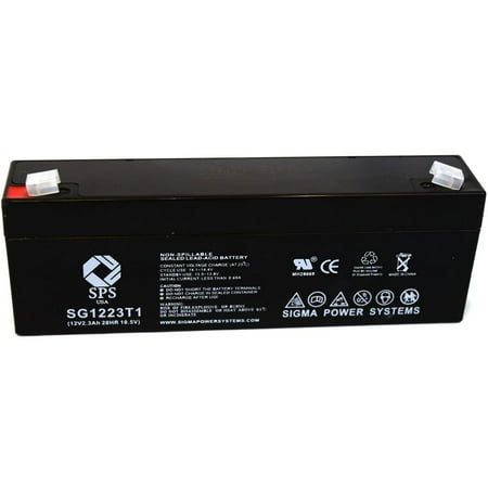 SPS Brand 12V 2.3 Ah Replacement Battery (SG1223T1) for Roman Labs NB200 FREEDOM NEBULIZER (3 Pack)